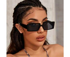 Vintage Rectangle Wide Frame Sunglasses Candy Color Fashion UV400 Sunglasses for Women Anti-Reflective Protection Sunglasses - Type  Style- I