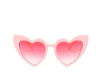 Fashion Love Heart Sunglasses Women Cute Sexy Retro Cat Eye Vintage Cheap Sun Glasses Red Female Eyewear - Pink Red