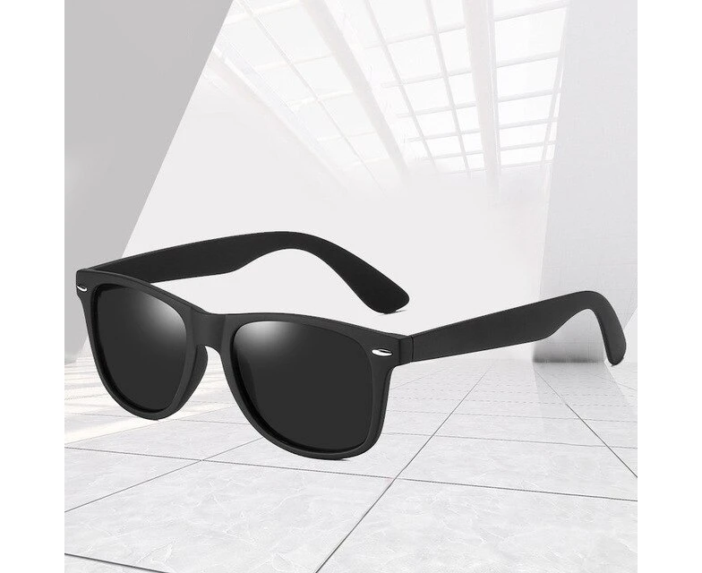 New Sunglasses Fashion Trend Men's and Women's Sunglasses Anti-UV Sunglasses - Black