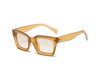 CRIXALIS Luxury Brand Designer Sunglasses For Women Anti Glare Driving Sun Glasses Female UV400 Vintage Square Shades Ladies - Orange