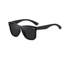 CRIXALIS Luxury Polarized Sunglasses Men 2022 Brand Anti Glare Design Sun Glasses Women Vintage Mirror Shade For Male UV400 - Black