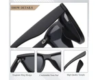 CRIXALIS Luxury Polarized Sunglasses Men 2022 Brand Anti Glare Design Sun Glasses Women Vintage Mirror Shade For Male UV400 - Silver