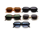 Fashion Women Square Sunglasses 2022 Brand Design Oval Sun Glasses for Men Vintage Leopard Green Eyewear Shades UV400 Eyeglasses - Jelly Tea