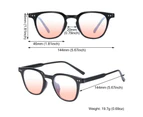 Women Blush Gradient Anti Blue Light Glasses Fashion Round Decorative  Sunglasses Girls New Korean Cute Shades Eyewear