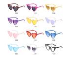 Luxury Heart Effect Glasses Women Heart Lenses Sunglasses For Women Driving Sunglass Female Pink Sun Glasses UV400 Black Eyewear - Style- H