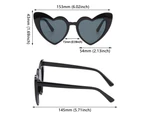 Heart Sunglasses Women Brand Designer Cat Eye Sun Glasses Female Retro Love Heart Shaped Glasses Ladies UV400 Protection - Pink-Gray