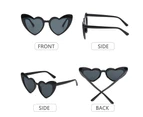Heart Sunglasses Women Brand Designer Cat Eye Sun Glasses Female Retro Love Heart Shaped Glasses Ladies UV400 Protection - Style- E