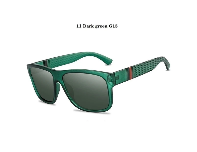 Men Women Polarized Sunglasses Luxury Brand Designer Vintage Sunglasses Man  Fashionable Driving Sun Glasses Eyewear Eyepieces - Dark green Style- E