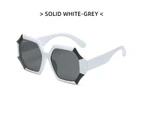 Unique Polygonal Square Sunglasses Brand Designer Gradient Lenses Sunglasses For Woman Classic Retro Vintage Big Shades UV400 - Style- D