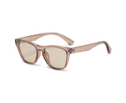 CRIXALIS Luxury Sunglasses Women Men Classic Brand Retro Square Sun Glasses Vintage Anti Glare Driving Shades Ladies UV400 - Light Brown
