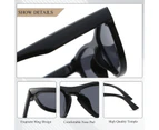 CRIXALIS Luxury Sunglasses Women Men Classic Brand Retro Square Sun Glasses Vintage Anti Glare Driving Shades Ladies UV400 - Brown