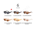 2022 Fashion Polygon Sunglasses Women Men Cat Eye Sunglasses Gafas De Sol Eyeglasses Outdoor UV400 Oculos Feminino Eyewear New - Brown