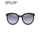 2017 New Cat Eye Polarized Sunglasses Color Film Anti UV Sunglasses Flowers Aviation Sun Glasses Women Brand Designer - Black Pink