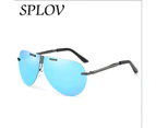 2017 New Driving Travel Polarized Sunglasses Men Fashion Travel Male polarizer Eyewear Goggle Classic Luxury Clip Sun Glasses - Gun blue Style- E