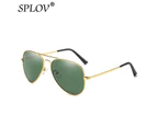 SPLOV 2018 New Aviation Polarized Sunglasses Men Women Brand Designer Retro Pilot Sun Glasses Double Beams Glasses OculosDe Sol - 0 Silver SilverW