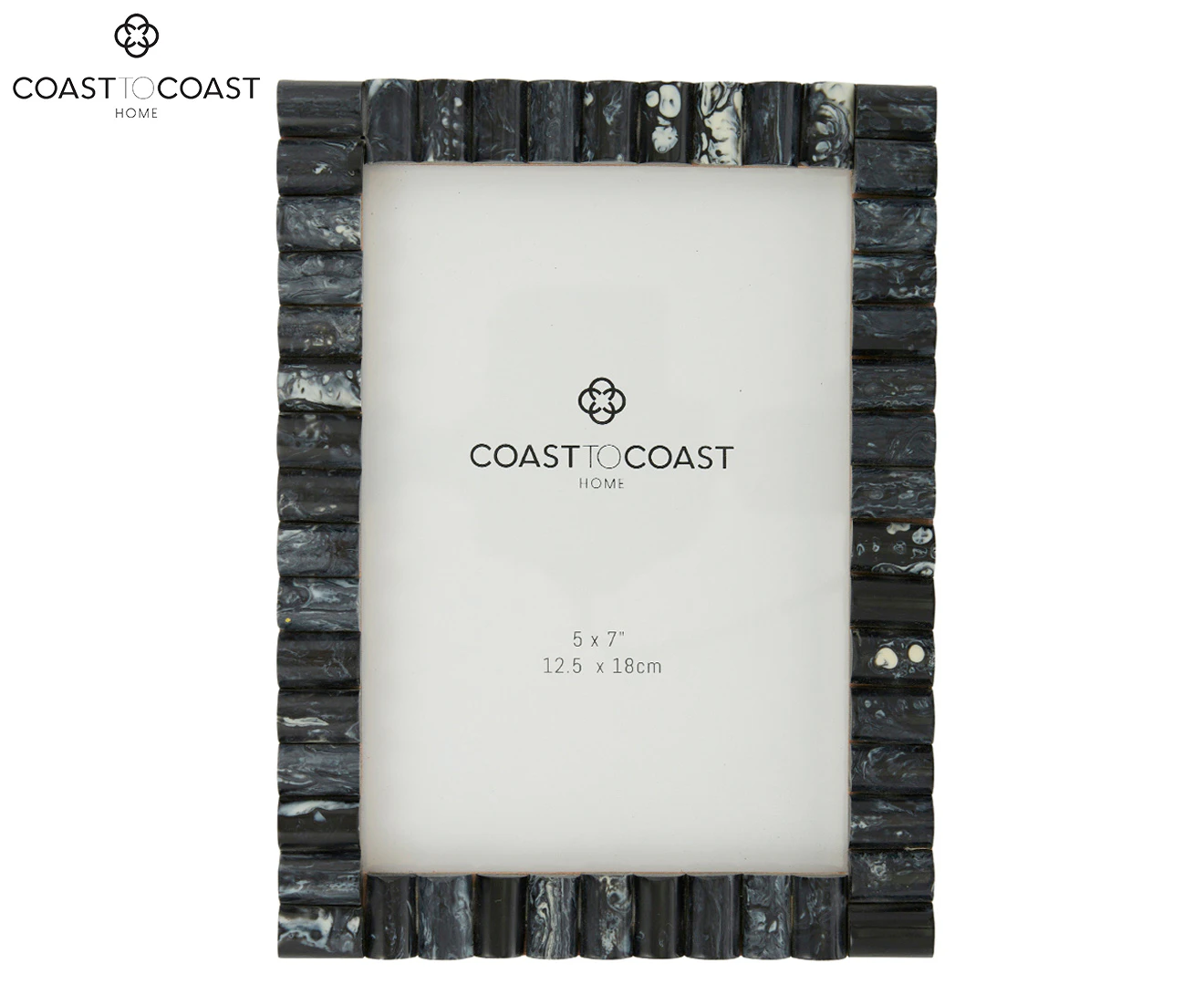 Coast to Coast Home 12.5x18cm Tubai Resin Photo Frame - Black