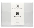 Daniel Brighton 1000TC Cotton Rich Sheet Set - Silver