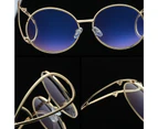 2017 Personal Style Sunglasses Women Brand designer Lunette De Soleil Femme De Sol Lentes De Sol Mujer Cool Eyewear New - Gold DoubleTea