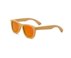 Hot Sale Fashion Bamboo Sunglasses Men Women Classic Polarized Handmade Wooden High-grade Sun Glasses Retro Shades Oculos de Sol - OrangeRed