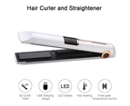 1 pcs Hair Straightener, Professional Flat Iron for Hair Straightening Curling, Rechargeable Travel Cordless Hair Straightener and Curler