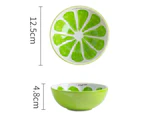 Cute Hand-Painted Fruit Lemon Designed Ceramic Small Bowls For Ice Cream Snack Cereal Dessert - Cantaloupek