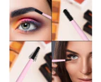 Eyebrow And Eyelash Brush Reusable With Case, Makeup Kit, Makeup Brushes Set, Reusable Cosmetic Brush Makeup Tool, Profesional Brush Makeup Comb Pink