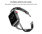 Band Compatible for Apple Watch Bands 38mm 42mm iwatch Bands for Women Jewelry Metal Wristband Strap,Bracelet Replacement - 38mm Elegant black