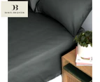 Daniel Brighton 1000TC Cotton Rich Fitted Sheet - Charcoal