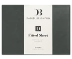 Daniel Brighton 1000TC Cotton Rich Fitted Sheet - Charcoal