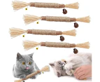 4PCS Cat Chew Sticks,Catnip Stick,Catnip Sticks,Cat Grass Stick,Molar Cat Interactive Stick,Catnip Toys Sticks,Cat Toy Stick,Cat Stick