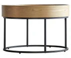 Cooper & Co. 61cm Aura Storage Coffee Table - Natural/Black