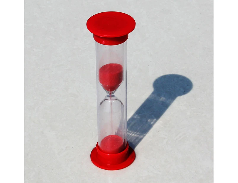 10Pcs 2 Minute Sand Timer for Kids,Classroom,Kitchen,Games,Toothbrush Time-  Red
