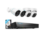 Reolink Outdoor Security System 8CH 5MP PoE NVR with 2 Dome & 2 Bullet Cameras