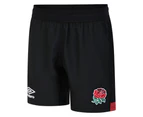 England Rugby Childrens/Kids 22/23 7s Alternate Umbro Shorts (Black) - UO689