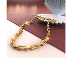 Bullion Gold U-Link Hardwear Connector Necklace in Gold