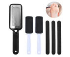 Pedicure Kit Foot Scrubber - The X-Large Ultimate Foot File and Callus Remover Tool | Stainless Steel Surface Heel & Feet Exfoliator | Professional Spa Qua