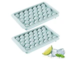 Ice Cube Trays 2 Pack Ice Trays, Easy-Release Silicone Ice Cube Trays With Lids and Flexible Trays, Stackable Durable and Dishwasher Safe Ice Cube Molds