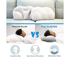 Cloud Pillow Multifunctional Egg Sleep Pillow Solid Color Super Soft Pillow For Neck Home