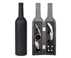 5-piece Set Wine Opener Gift Set , Drip Ring, Foil Cutter, Wine Pourer and Stopper In Bottle-shaped