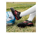 Soccer Shoes Kids Boys Cleats Training Football Boots - Black