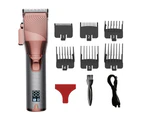 Hair Clippers for Men - Barber Clipper Professional Cutting Kit Cordless Hair Trimmer Beard Trimmer - Rose gold