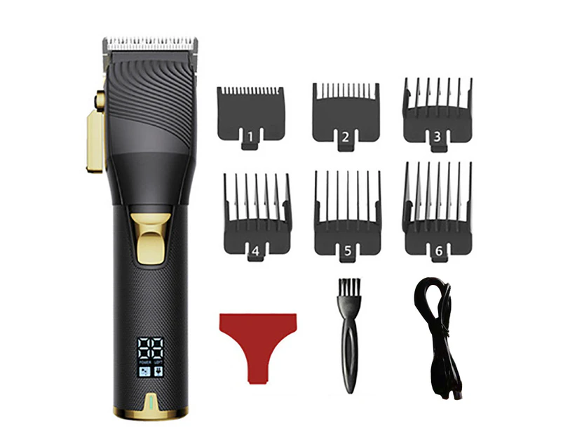 Hair Clippers for Men - Barber Clipper Professional Cutting Kit Cordless Hair Trimmer Beard Trimmer - Black