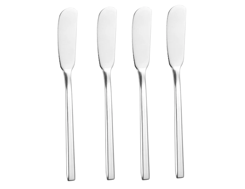 Butter Spreader Stainless Steel Butter Knife Cheese Spreaders for Butter Sandwiches Cheese Breakfast, Set of 4