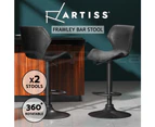 Artiss Bar Stools Kitchen Stool Chairs Metal Barstool Swivel Black Frawley