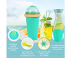 Upgrade Slushie Maker Cup,Magic Quick Frozen Smoothies Cup Cooling Cup,Double , Green