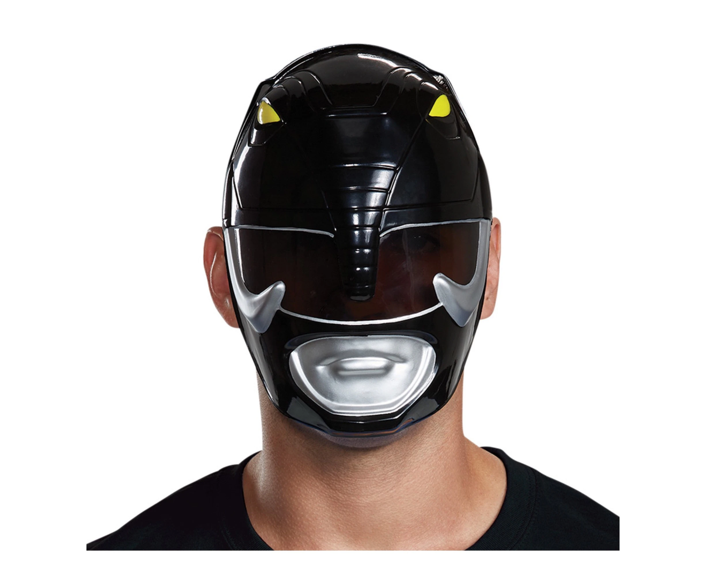 Black Ranger Mighty Morphin Saban's Power Rangers Superhero Mens Costume Mask