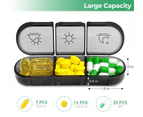 Weekly Daily Pill Box Organizer Medicine Tablet Storage Dispenser 7 Day Week
