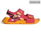 Adidas x Disney Boys' Mickey Mouse AltaSwim Sandals - Ray Red/Semi Solar Gold/Core Black