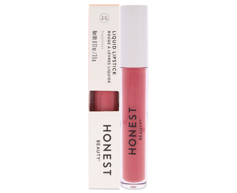 Liquid Lipstick - Happiness by Honest for Women - 0.12 oz Lipstick