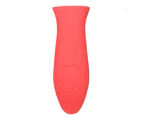 Silicone Hot Handle Holder - Red Cast Iron Handle Cover for a Variety of Long Cookware Handles Including Most Cast Iron Skillets